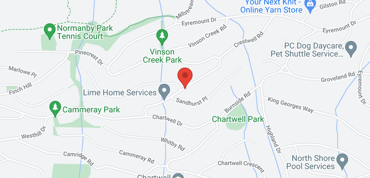 map of 1411 CHARTWELL DRIVE